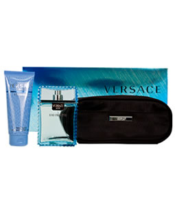 VERSACE EAU FRAICHE 3 PCS EDT GIFT SET FOR MEN