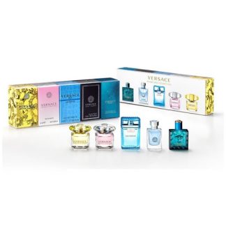 VERSACE MINIATURES COLLECTION 5 PCS MINIATURE GIFT SET FOR MEN AND FOR WOMEN