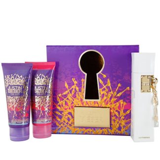 JUSTIN BIEBER THE KEY 3 PCS GIFT SET FOR WOMEN