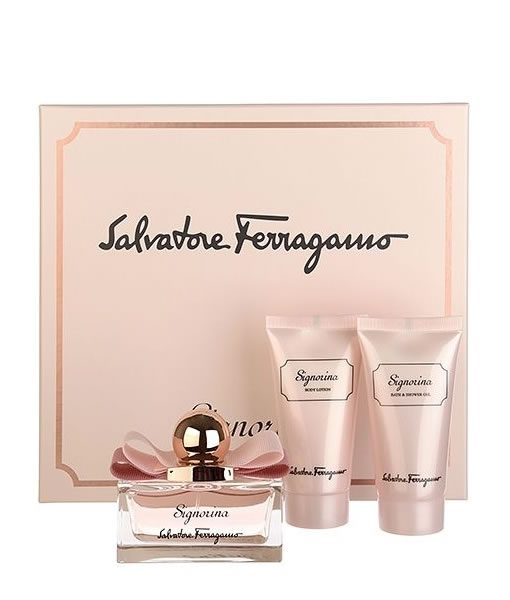 SALVATORE FERRAGAMO SIGNORINA EDP CUTE & CHIC COFFRET GIFT SET FOR WOMEN