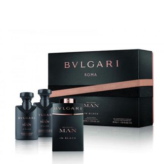 BLVGARI ROMA MAN IN BLACK GIFT SET FOR MEN