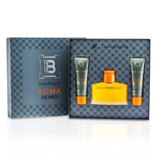 LAURA BIAGIOTTI ROMA COFFRET 3PCS GIFT SET FOR MEN