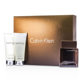CALVIN KLEIN EUPHORIA INTENSE COFFRET 3PCS GIFT SET FOR MEN