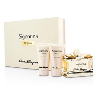 SALVATORE FERRAGAMO SIGNORINA ELEGANZA COFFRET 3PCS GIFT SET FOR WOMEN
