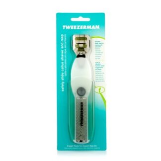 TWEEZERMAN SAFETY SLIDE CALLUS SHAVER/ RASP - WHITE -