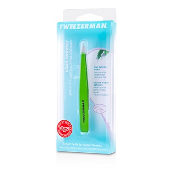 TWEEZERMAN SLANT TWEEZER - GREEN APPLE -