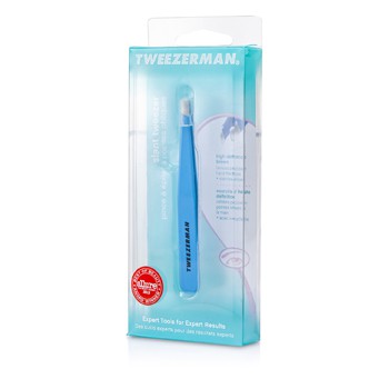 TWEEZERMAN SLANT TWEEZER - BLUE JEWEL -