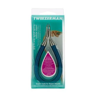TWEEZERMAN GRIP & SNIP SPIRAL SPRING CUTICLE NIPPER - # HAWAIIAN TEAL -