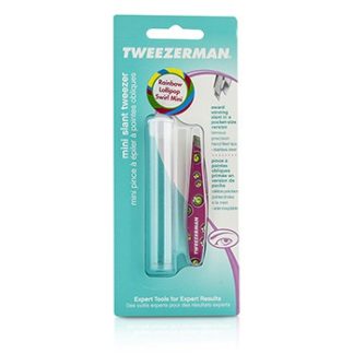 TWEEZERMAN MINI SLANT TWEEZER (RAINBOW LOLLIPOP SWIRL) - BLISTER -