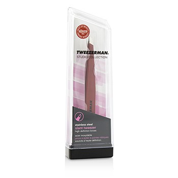 TWEEZERMAN SLANT TWEEZER - SIGNATURE RED (STUDIO COLLECTION) -