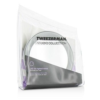 TWEEZERMAN LED 15X LIGHTED MIRROR (STUDIO COLLECTION) - 1 TWEEZERMAN LED 15X LIGHTED MIRROR (STUDIO COLLECTION) -