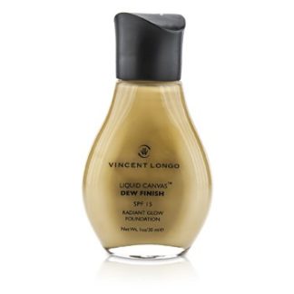 VINCENT LONGO LIQUID CANVAS DEW FINISH FOUNDATION SPF15 (RADIANT GLOW) - # 4 WARM BEIGE (UNBOXED) 30ML/1OZ