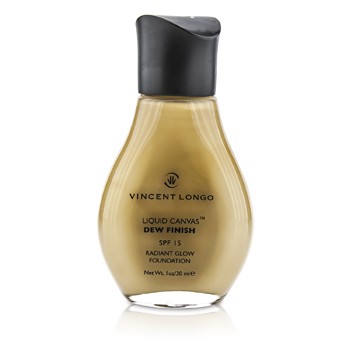 VINCENT LONGO LIQUID CANVAS DEW FINISH FOUNDATION SPF15 (RADIANT GLOW) - # 4 WARM BEIGE (UNBOXED) 30ML/1OZ