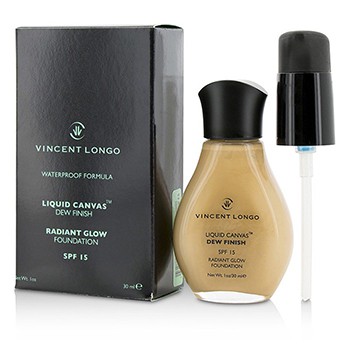 VINCENT LONGO LIQUID CANVAS DEW FINISH FOUNDATION SPF15 (RADIANT GLOW) - # 8 NATURAL (UNBOXED) 30ML/1OZ