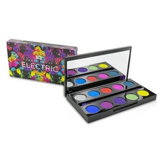 URBAN DECAY ELECTRIC PRESSED PIGMENT PALETTE: 10X PRESSED PIGMENT, 1X DOUBLE ENDED PRESSED PIGMENT BRUSH -