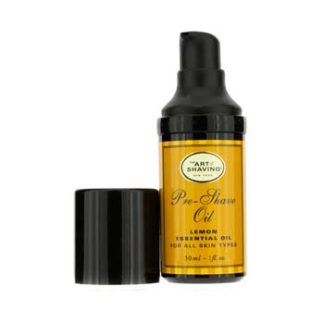 THE ART OF SHAVING PRE SHAVE OIL - LEMON ESSENTIAL OIL (TRAVEL SIZE, PUMP, FOR ALL SKIN TYPES) 30ML/1OZ