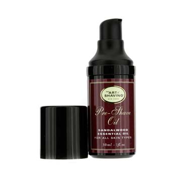 THE ART OF SHAVING PRE SHAVE OIL - SANDALWOOD ESSENTIAL OIL (TRAVEL SIZE,PUMP, FOR ALL SKIN TYPES) 30ML/1OZ