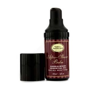 THE ART OF SHAVING AFTER SHAVE BALM - SANDALWOOD ESSENTIAL OIL (TRAVEL SIZE, PUMP, FOR ALL SKIN TYPES) 30ML/1OZ