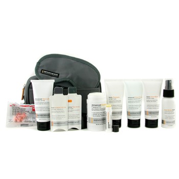 MENSCIENCE TRAVEL KIT: FACE WASH + LOTION + SHAVE FORMULA + POST-SHAVE REPAIR + SHAMPOO + DEODORANT + LIP PROTECTION + EYE MASK + EAR PLUGS + BAG 9PCS+1BAG