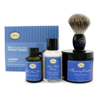 THE ART OF SHAVING THE 4 ELEMENTS OF THE PERFECT SHAVE - LAVENDER (NEW PACKAGING) (PRE SHAVE OIL + SHAVE CRM + A/S BALM + BRUSH) 4PCS