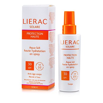 LIERAC HIGH HYDRATION SPRAY ON AQUA BODY LOTION SPF 30 150ML/5.14OZ
