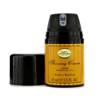 THE ART OF SHAVING SHAVING CREAM - LEMON ESSENTIAL OIL (TRAVEL SIZE, PUMP) 45ML/1.5OZ