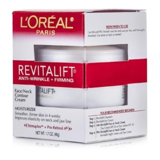 L'OREAL REVITALIFT ANTI-WRINKLE + FIRMING  FACE/ NECK CONTOUR CREAM 48G/1.7OZ
