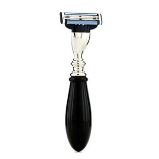 TRUEFITT & HILL WELLINGTON RAZOR FAUX EBONY & CHROME MACH III 1PC