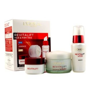 L'OREAL REVITALIFT FAIR & FIRM TRIO: DAY CREAM SPF18 50ML + ESSENCE 30ML + EYE CREAM 15ML 3PCS