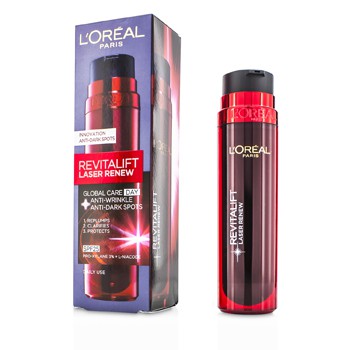L'OREAL REVITALIFT LASER RENEW GLOBAL CARE DAY ANTI-WRINKLE+ANTI-DARK SPOTS SPF25 50ML/1.69OZ