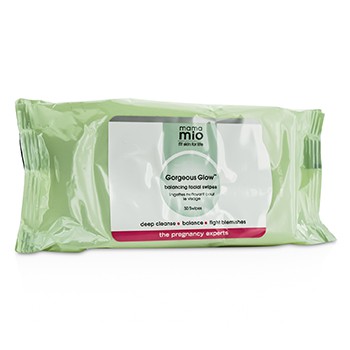 MAMA MIO GORGEOUS GLOW BALANCING FACIAL SWIPES 30 SWIPES