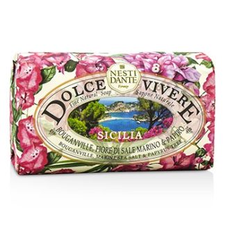 NESTI DANTE DOLCE VIVERE FINE NATURAL SOAP - SICILIA - BOUGANVILLE, MARINE SEA SALT &AMP; PAPYRUS TREE 250G/8.8OZ