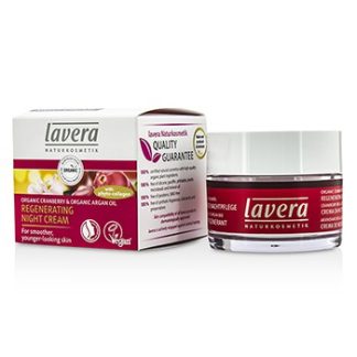 LAVERA ORGANIC CRANBERRY &AMP; ARGAN OIL REGENERATING NIGHT CREAM 50ML/1.6OZ