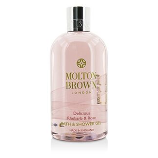 MOLTON BROWN DELICIOUS RHUBARB & ROSE BATH & SHOWER GEL 300ML/10OZ