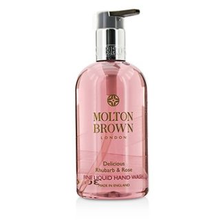 MOLTON BROWN DELICIOUS RHUBARB & ROSE FINE LIQUID HAND WASH 300ML/10OZ