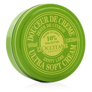 L'OCCITANE SHEA BUTTER 10% ULTRA SOFT CREAM - ZESTY LIME 100ML/3.5OZ