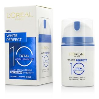 L'OREAL WHITE PERFECT TOTAL 10 WHITENING DAY CREAM SPF 30 OK 50ML/1.69OZ