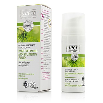 LAVERA ORGANIC MINT PORE REFINING MOISTURISING FLUID 50ML/1 LAVERA ORGANIC MINT PORE REFINING MOISTURISING FLUID 50ML/1.6OZ