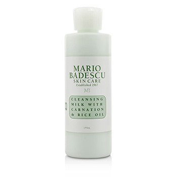 MARIO BADESCU CLEANSING MILK WITH CARNATION &AMP; RICE OIL - FOR DRY/ SENSITIVE SKIN TYPES 177ML/6OZ