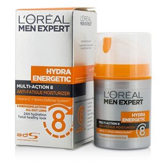 L'OREAL MEN EXPERT HYDRA ENERGETIC MULTI-ACTION 8 ANTI-FATIGUE MOISTURIZER 50ML/1.7OZ