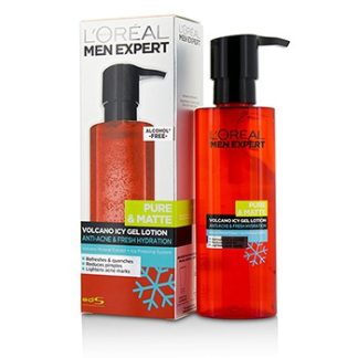L'OREAL MEN EXPERT PURE &AMP; MATTE VOLCANO ICY GEL LOTION 120ML/4OZ
