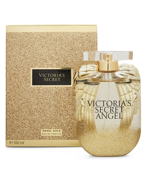 Victoria secret angel top gold perfume set