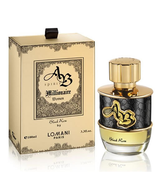 LOMANI AB SPIRIT MILLIONAIRE BLACK ROSE EDP FOR WOMEN 1 LOMANI AB SPIRIT MILLIONAIRE BLACK ROSE EDP FOR WOMEN
