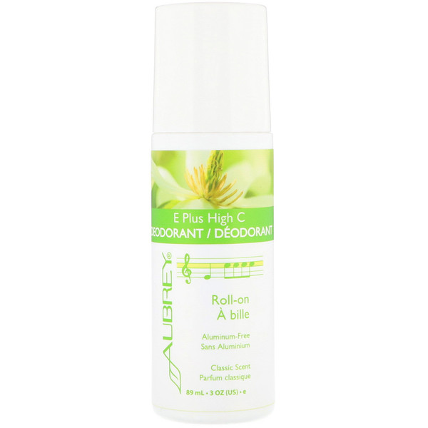 Aubrey Organics E Plus High C Natural Roll On Deodorant Classic