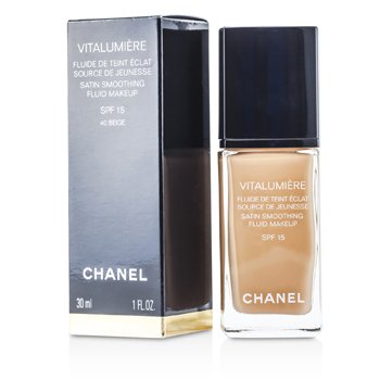 CHANEL VITALUMIERE FLUIDE MAKEUP # 40 BEIGE 30ML/1OZ SKINCARE Malaysia