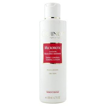 GUINOT MICROBIOTIC SHINE CONTROL TONING LOTION (FOR OILY SKIN) 200ML/6 GUINOT MICROBIOTIC SHINE CONTROL TONING LOTION (FOR OILY SKIN) 200ML/6.7OZ