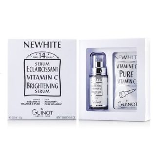 GUINOT NEWHITE VITAMIN C BRIGHTENING SERUM (BRIGHTENING SERUM 23.5ML/0.8OZ + PURE VITAMIN C 1.5G/0.05OZ)  2PCS