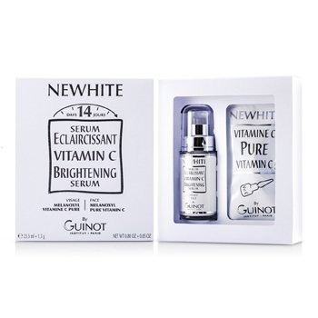 GUINOT NEWHITE VITAMIN C BRIGHTENING SERUM (BRIGHTENING SERUM 23.5ML/0.8OZ + PURE VITAMIN C 1.5G/0.05OZ)  2PCS