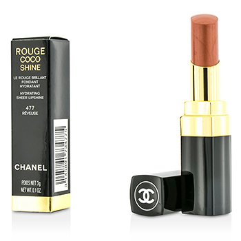 CHANEL ROUGE COCO SHINE HYDRATING SHEER LIPSHINE - # 477 REVEUSE  3G/0.1OZ