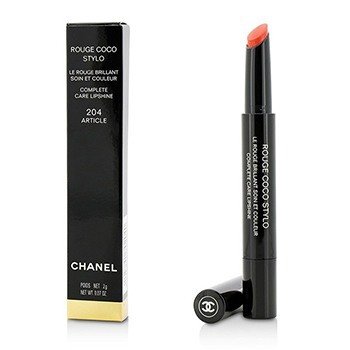 CHANEL ROUGE COCO STYLO COMPLETE CARE LIPSHINE - # 204 ARTICLE  2G/0.07OZ